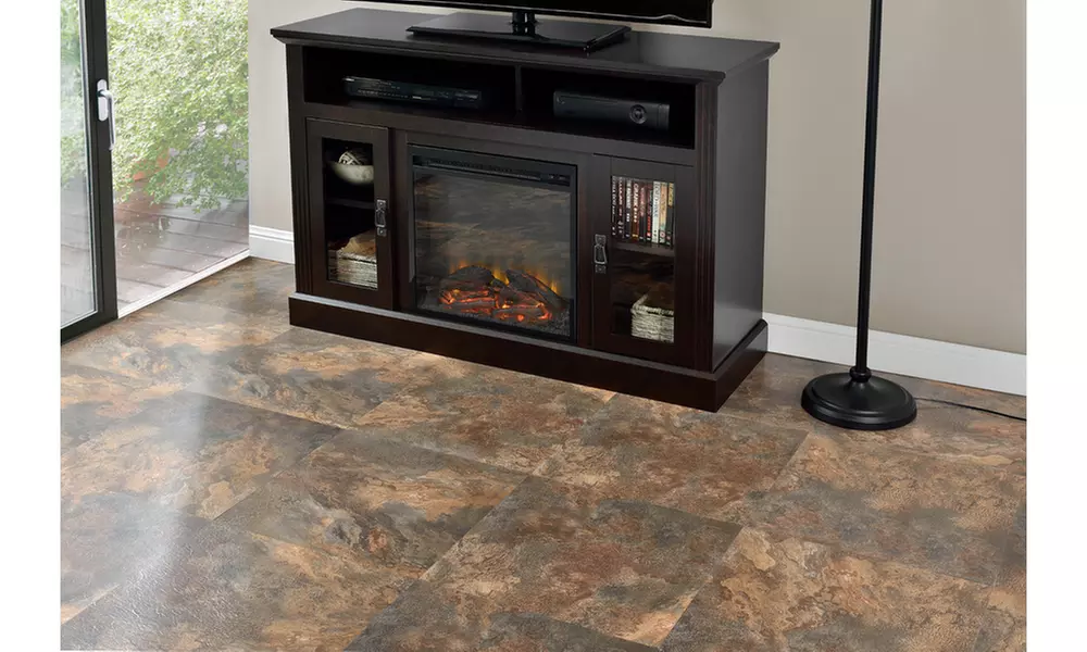 Majestic Rustic Copper Slate 18x18  Floor Tile - 10 Tiles/22.5 sq Ft - Second Medium