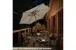 9ft. Patio Umbrella Solar LED Lights Steel Tilt with Crank - Second Medium