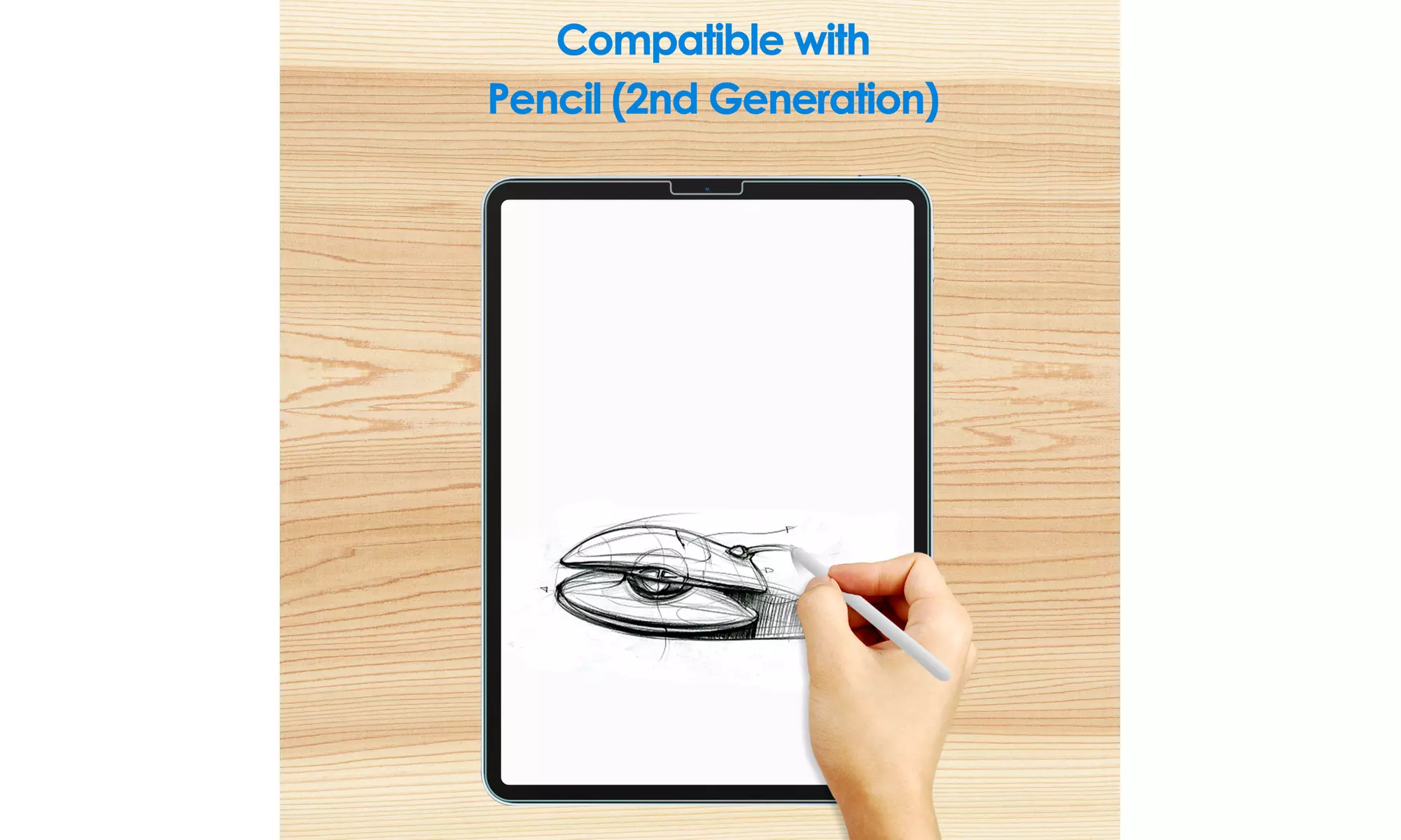 JETech Tempered Glass Screen Protector - iPad Air 5/4, iPad Pro 11'' All Models