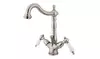 Kingston Brass KS1438PL Classic Mono Deck Mount Lavatory Faucet - Satin Nickel