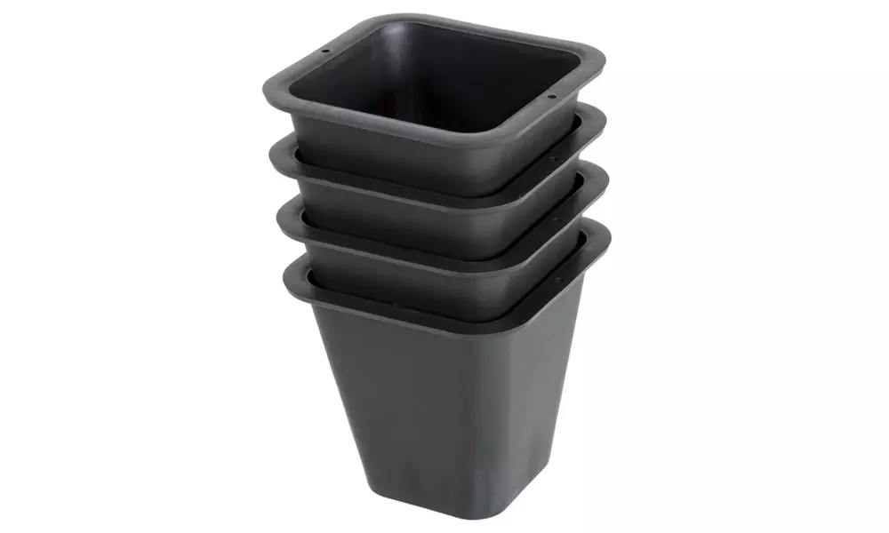 Pure Garden 6" Flower Pots (1- or 4-Pack) - Second Medium