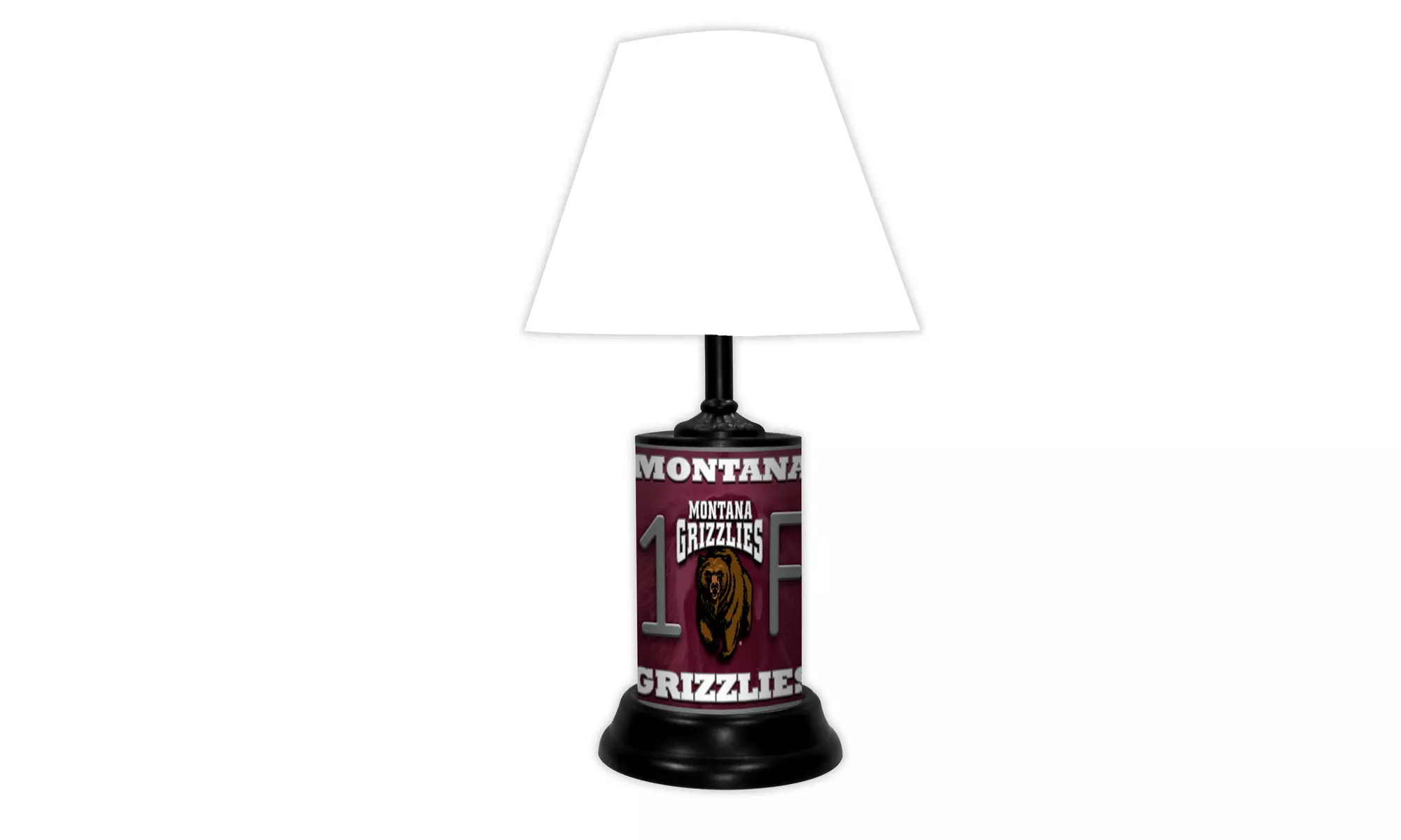 NCAA 18-inch Desk/Table Lamp with Shade, #1 Fan with Team Logo