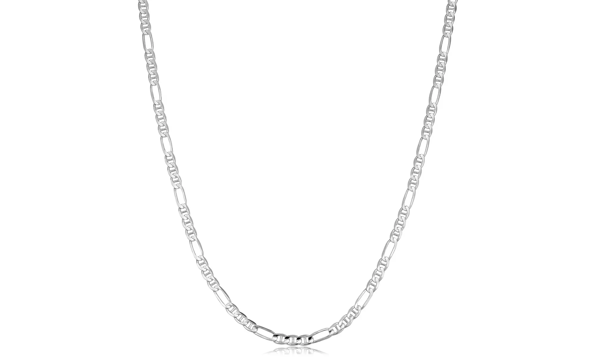 Men's Italian Sterling Silver Figarucci Chain Necklace