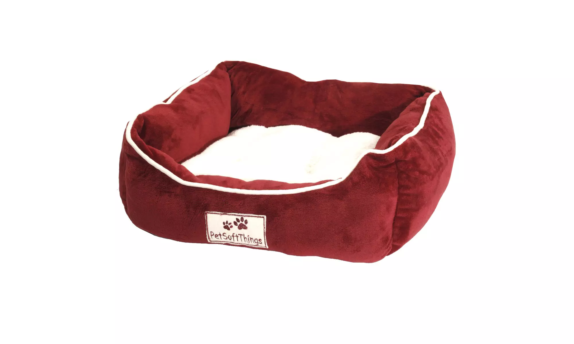 Small Dog Bed Plush Fluffy Soft Warm Calming Small Dog Puppy Kitten Cat Pet Bed
