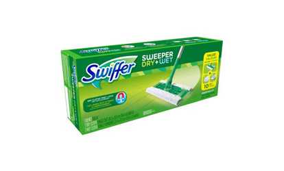 image for Swiffer Sweeper Cleaner Dry and Wet Mop Starter Kit for Cleaning