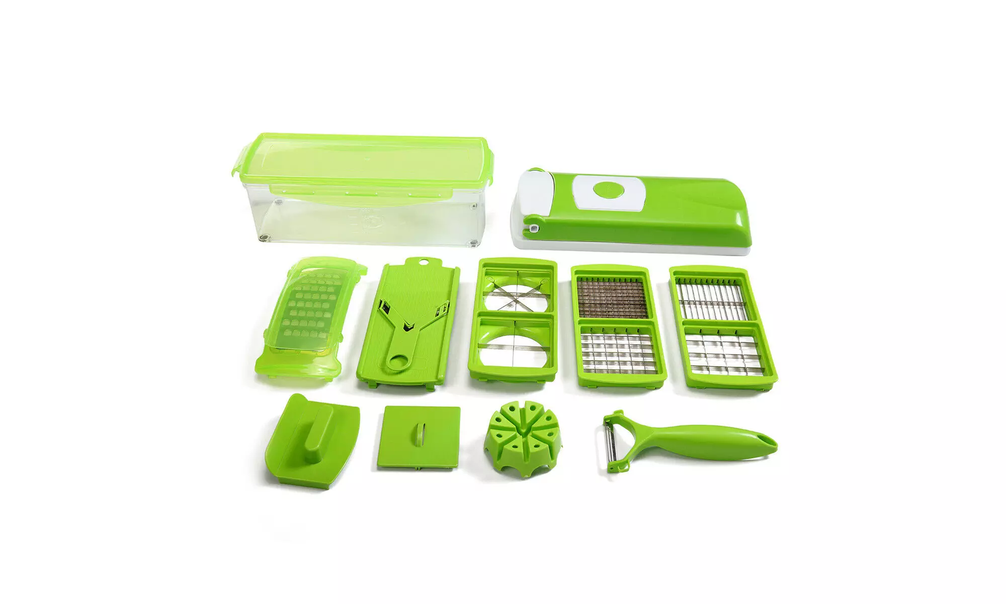 Nicer Dicer Plus Super Slicer Fruit Vegetable Peeler Chopper Grater 12 PCS - Primary Image