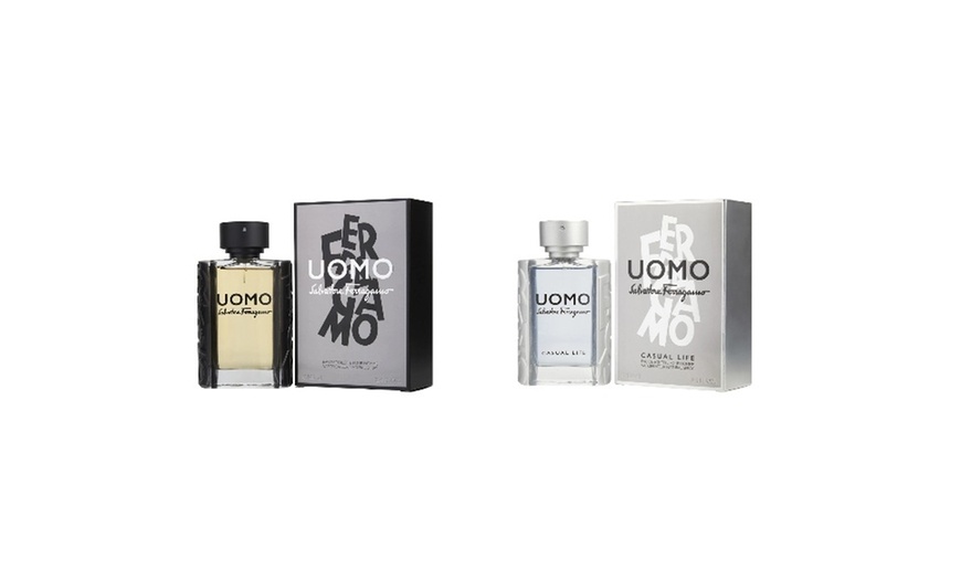 Image 1: Salvatore Ferragamo Uomo EDT Spray for Men 3.4 Fl. Oz. 