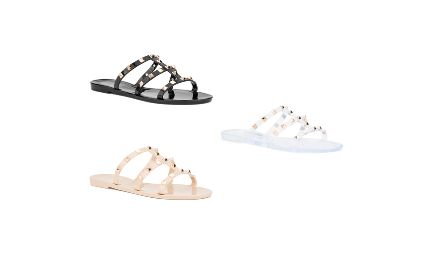 olivia miller jelly sandals