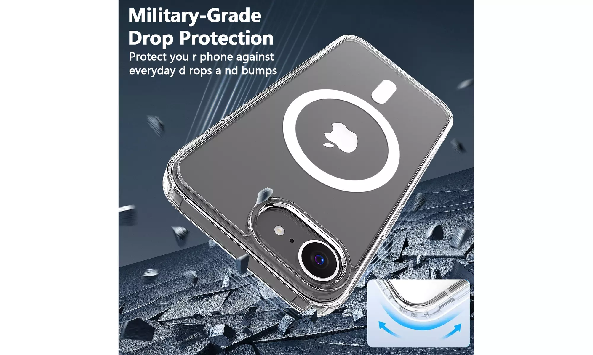 AICASE Clear MagSafe Compatible Case for iPhone 16e