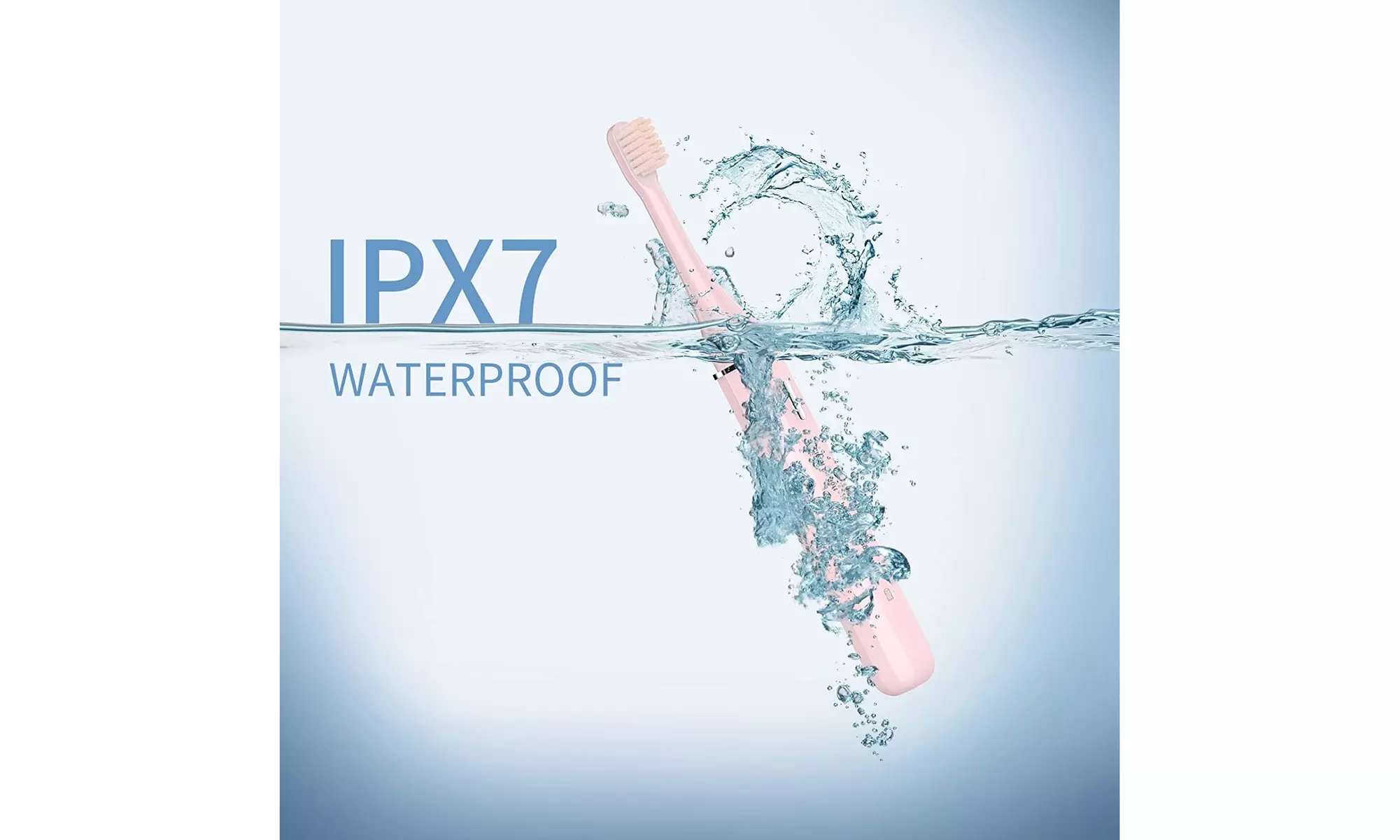 MAYZE Sonic Electric Toothbrush with 6 Brush Heads & Trave Cover - Second Medium