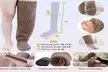 Cozy Socks Fuzzy Leg Warmers Over Knee Sleep Socks Plush Long Slipper Stockings - Second Medium