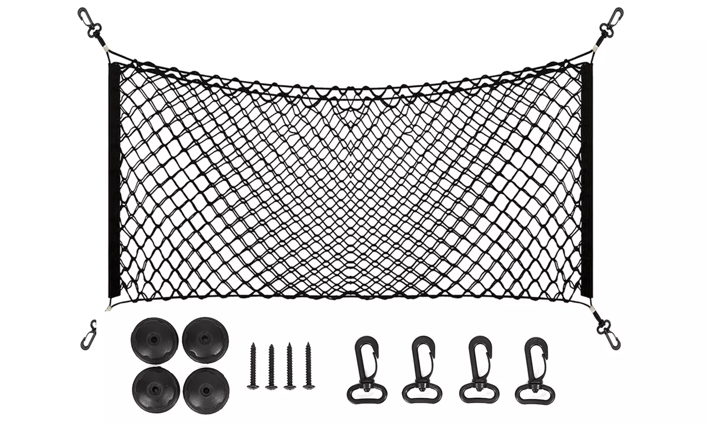 iMounTEK Adjustable Elastic Trunk Net for Car, Van, Truck, and SUV Storage