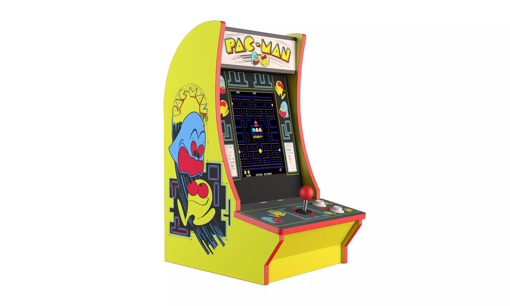 Pac-Man and Pac & Pal Counter Arcade Machine - Primary Image