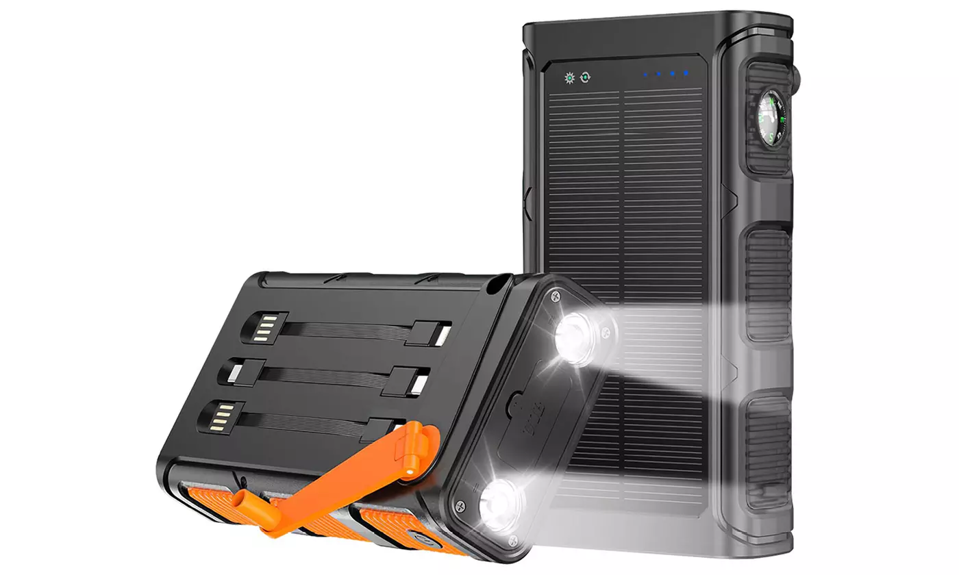 PowerMaster 50,000mAh Solar Power Bank External Battery Pack Fast Charger - Primary Image