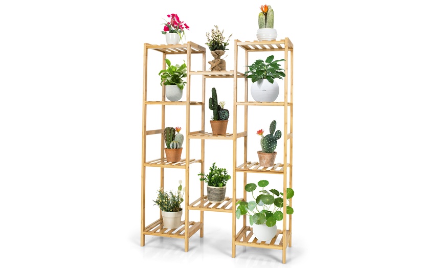 Up To 67% Off On Costway Bamboo 11-Tier Plant ... | Groupon Goods