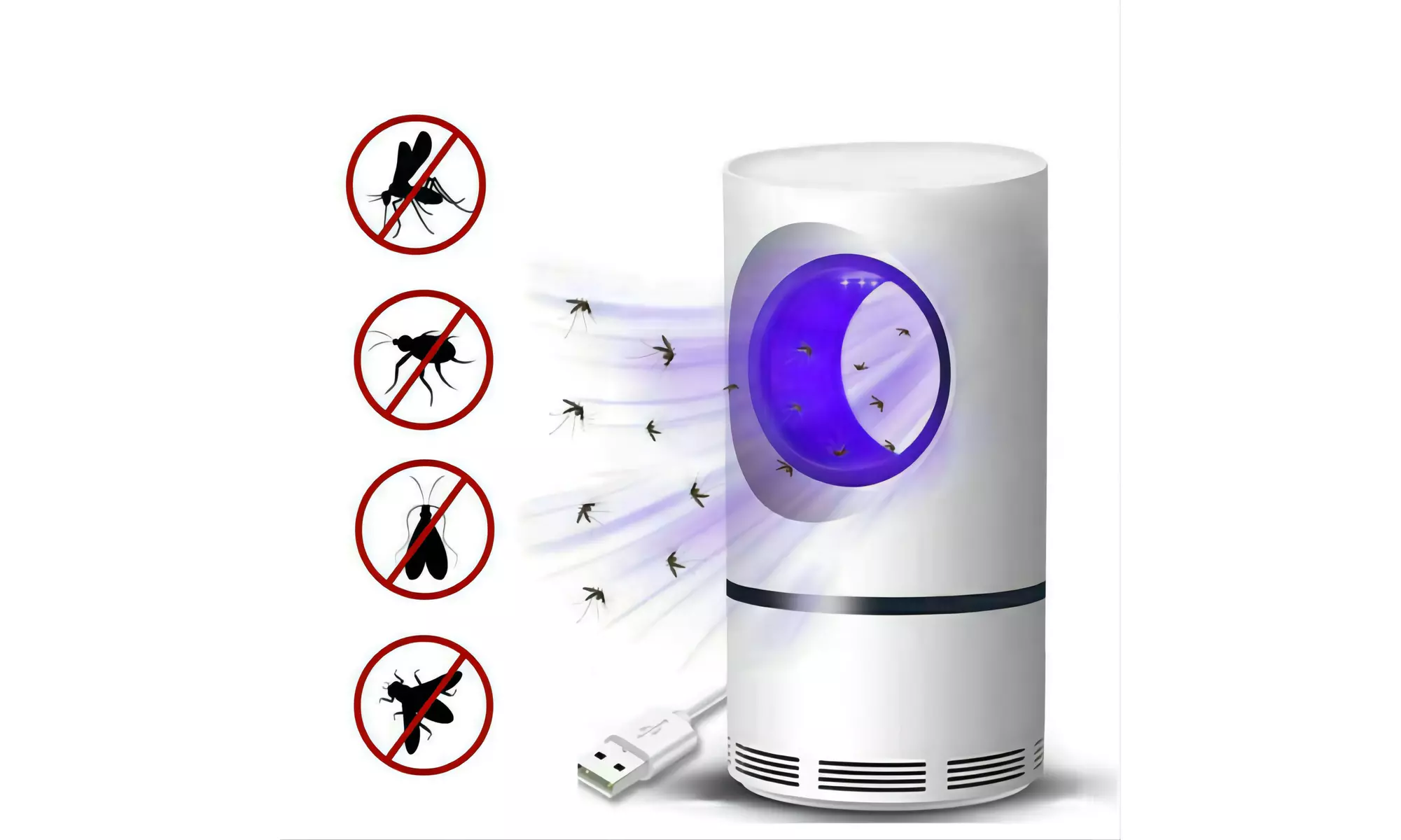 LED mosquito killer UV night light for bedroom/kitchen/patio