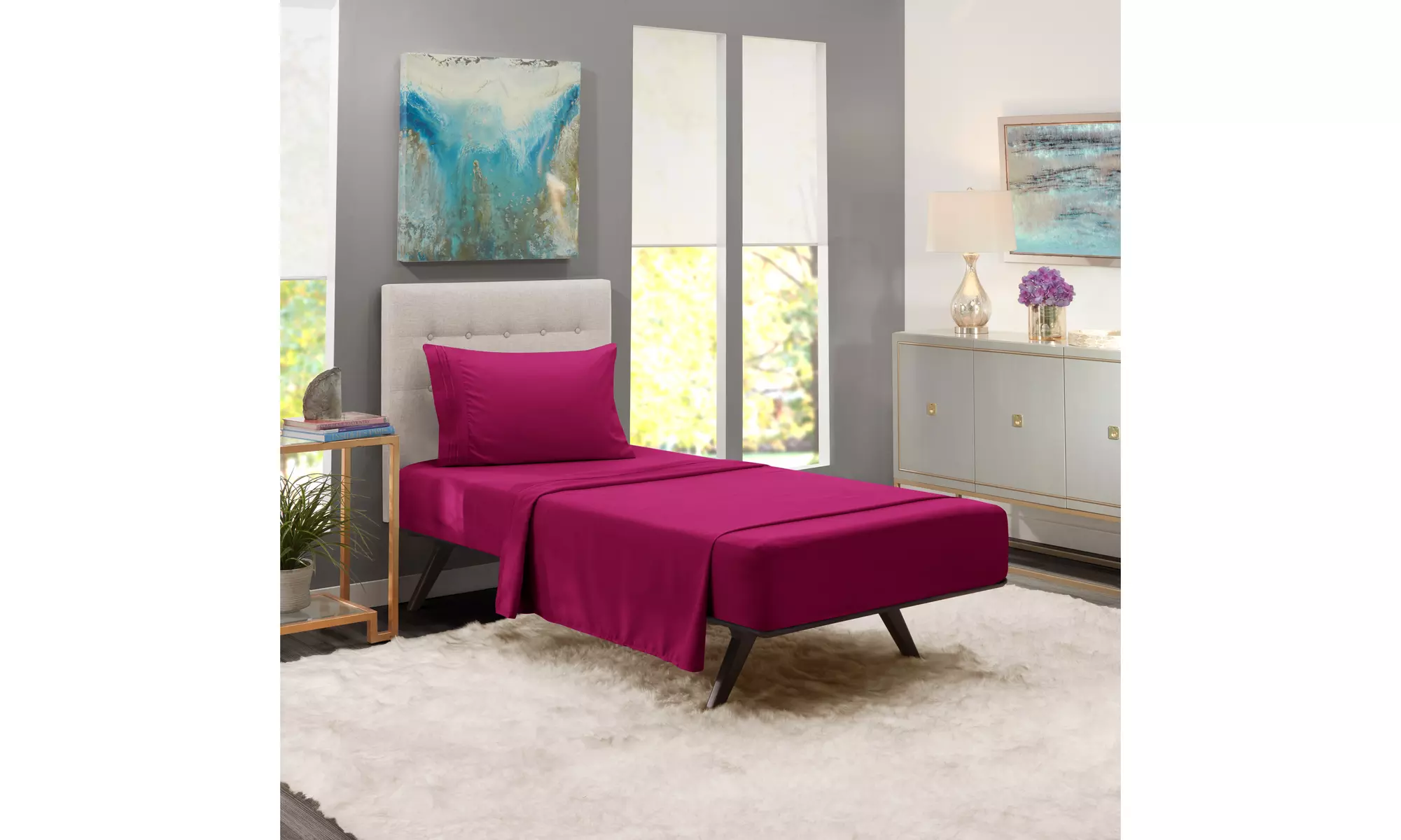 Nestl Premium Deep Pocket Extra Soft 1800 Microfiber Bed Sheet Set