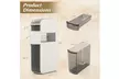 Costway Narrow Bathroom Storage Cabinet with Drawers Tissue Box Wheels - Second Medium