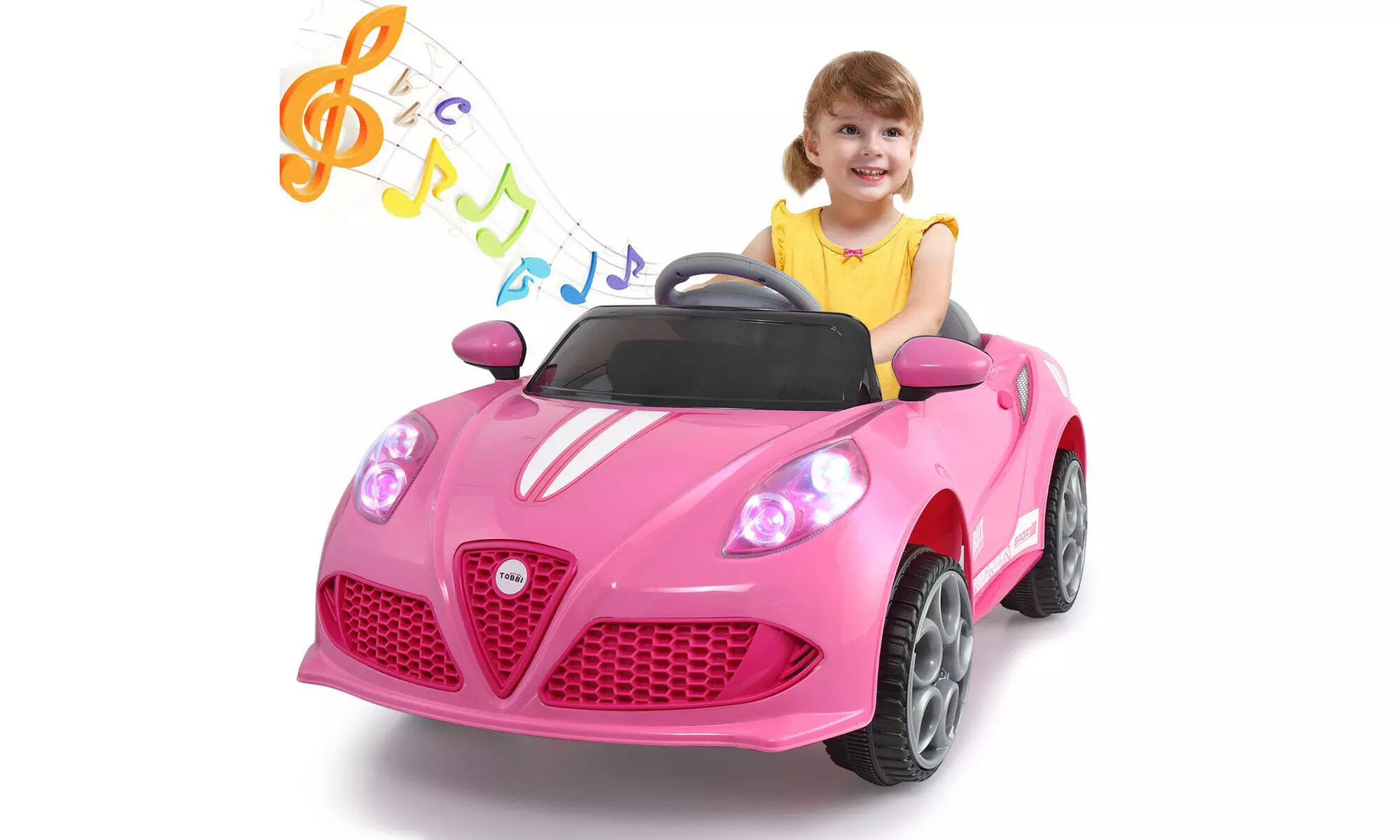 Kids Electric Motorcycle Toy, 6V Battery Powered Ride On Cars for Children Child - Primary Image