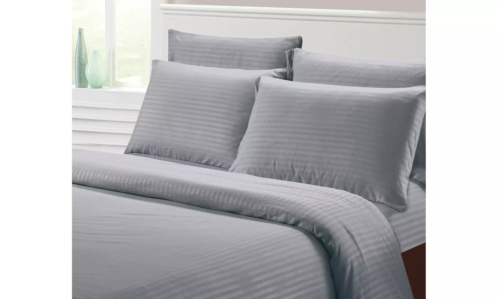 Hotel Collection 1800 Super Soft & Wrinkle Free Stripe 6-Piece Sheet Set - Primary Image
