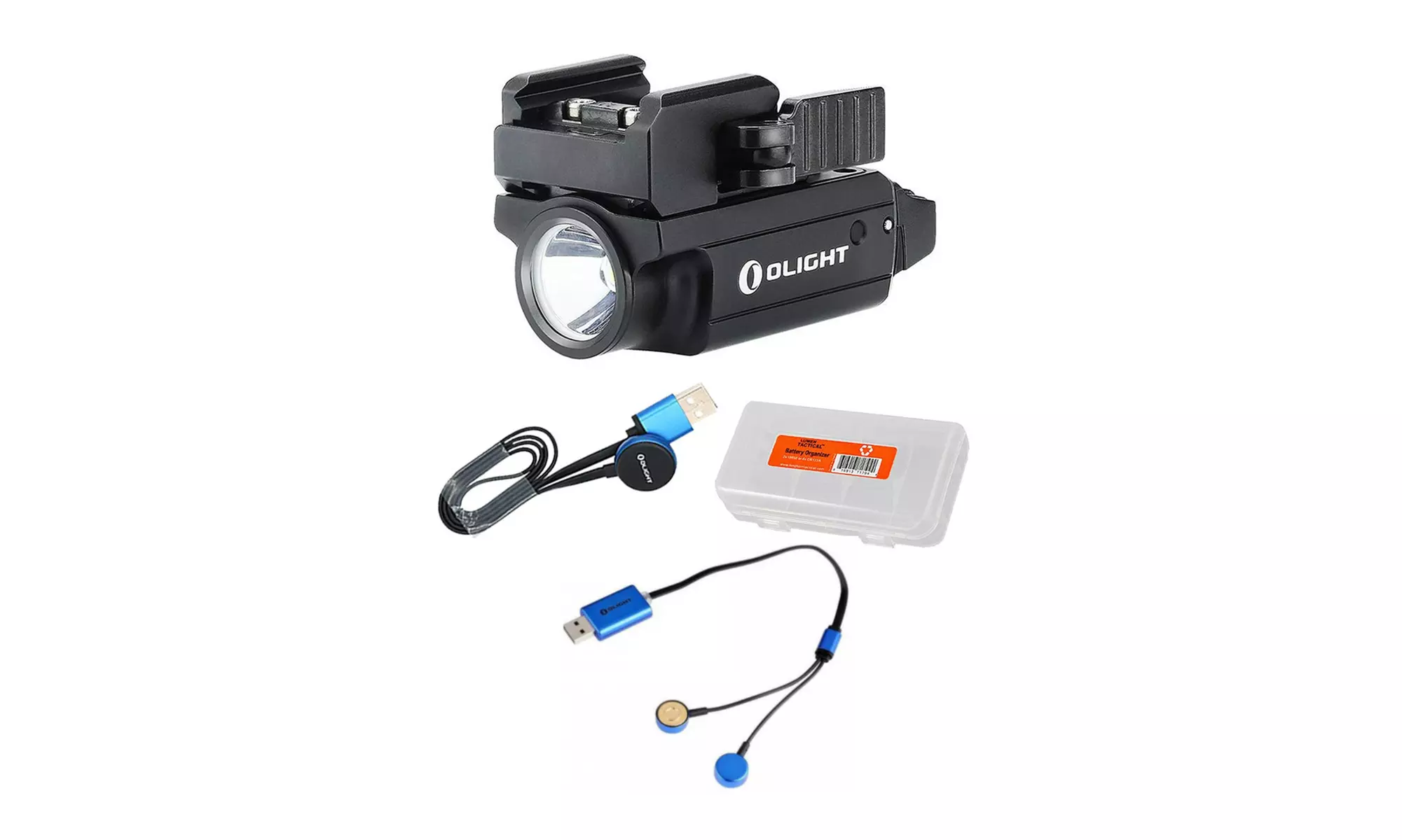 Olight PL Mini 2 Valkyrie Black Weapon Light Bundle with Magnetic USB Charger - Primary Image