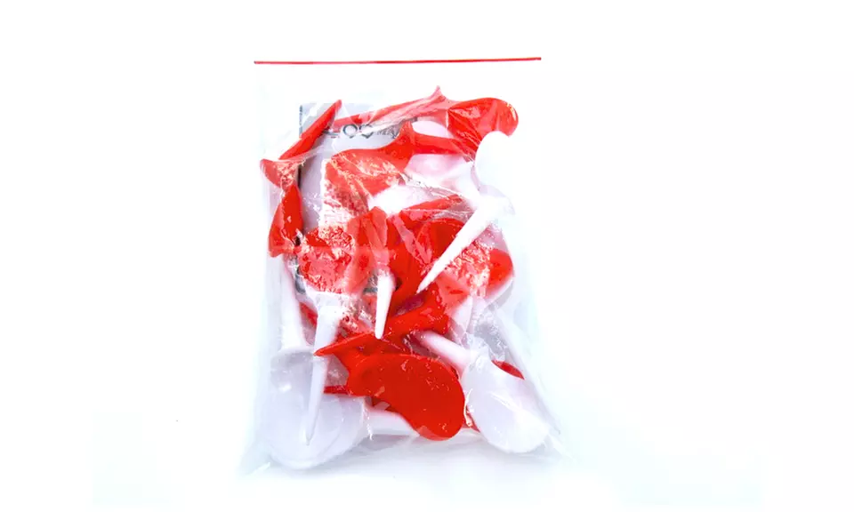 A99 Golf Anti-Slice Tees Plastic Mixed Color Red and White - Primary Image