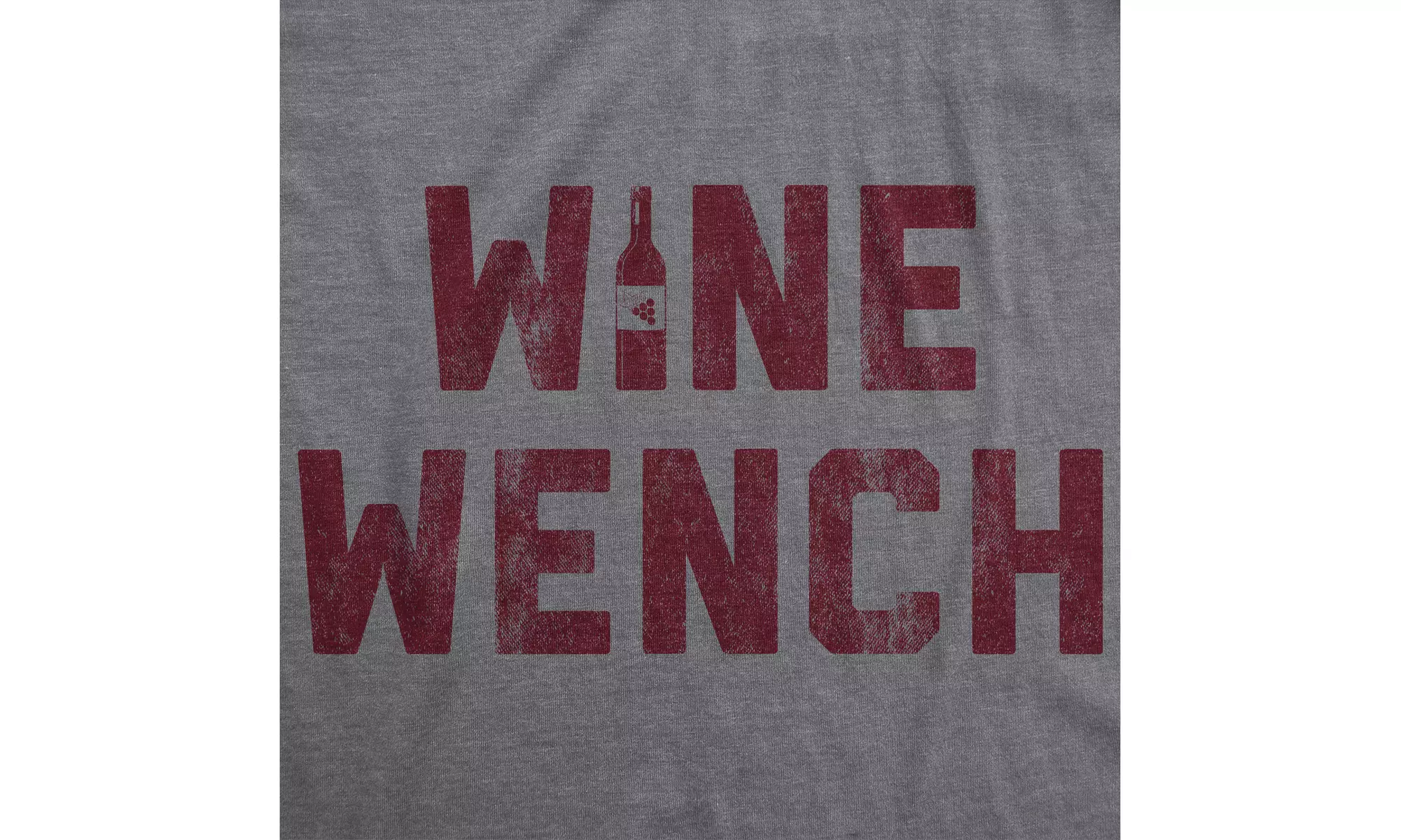 Womens Wine Wench Tshirt Funny Wino Vino Drinking Novelty Graphic Tee - Second Medium