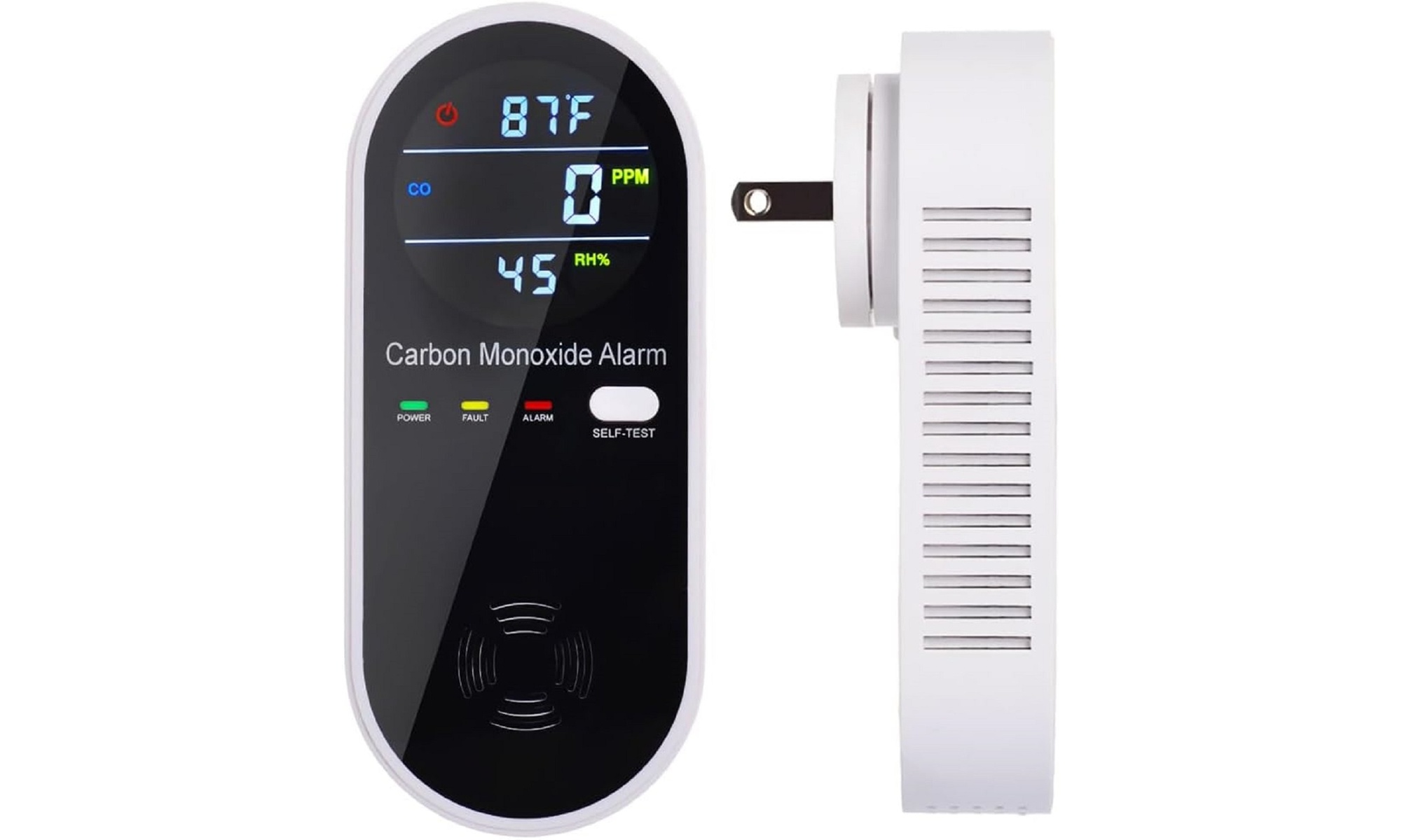 HAKOL 3-in-1 Carbon Monoxide Detector Carbon Monoxide Detector Plug in 