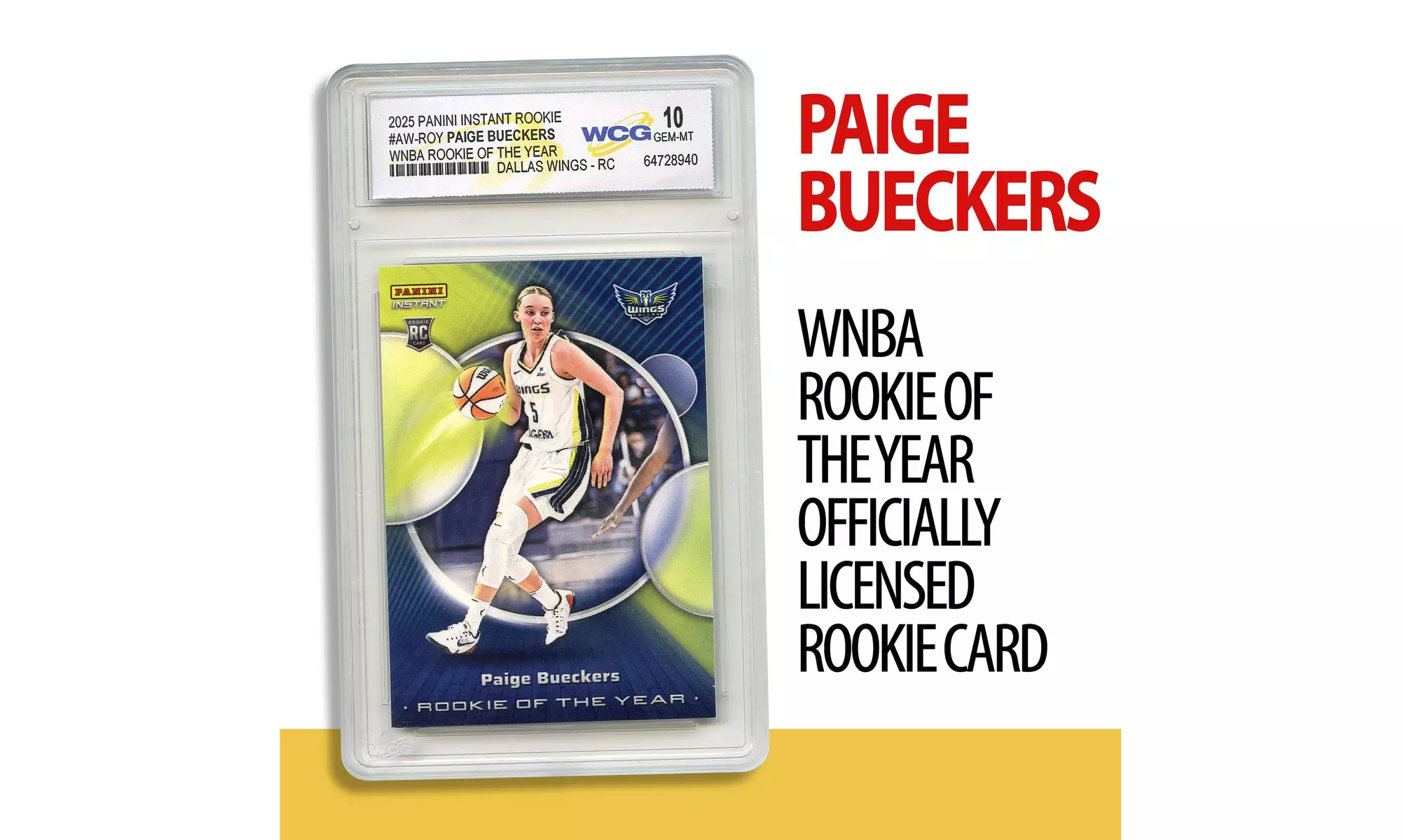 2025 Panini Rookie Card #AW-ROY Paige Bueckers WNBA