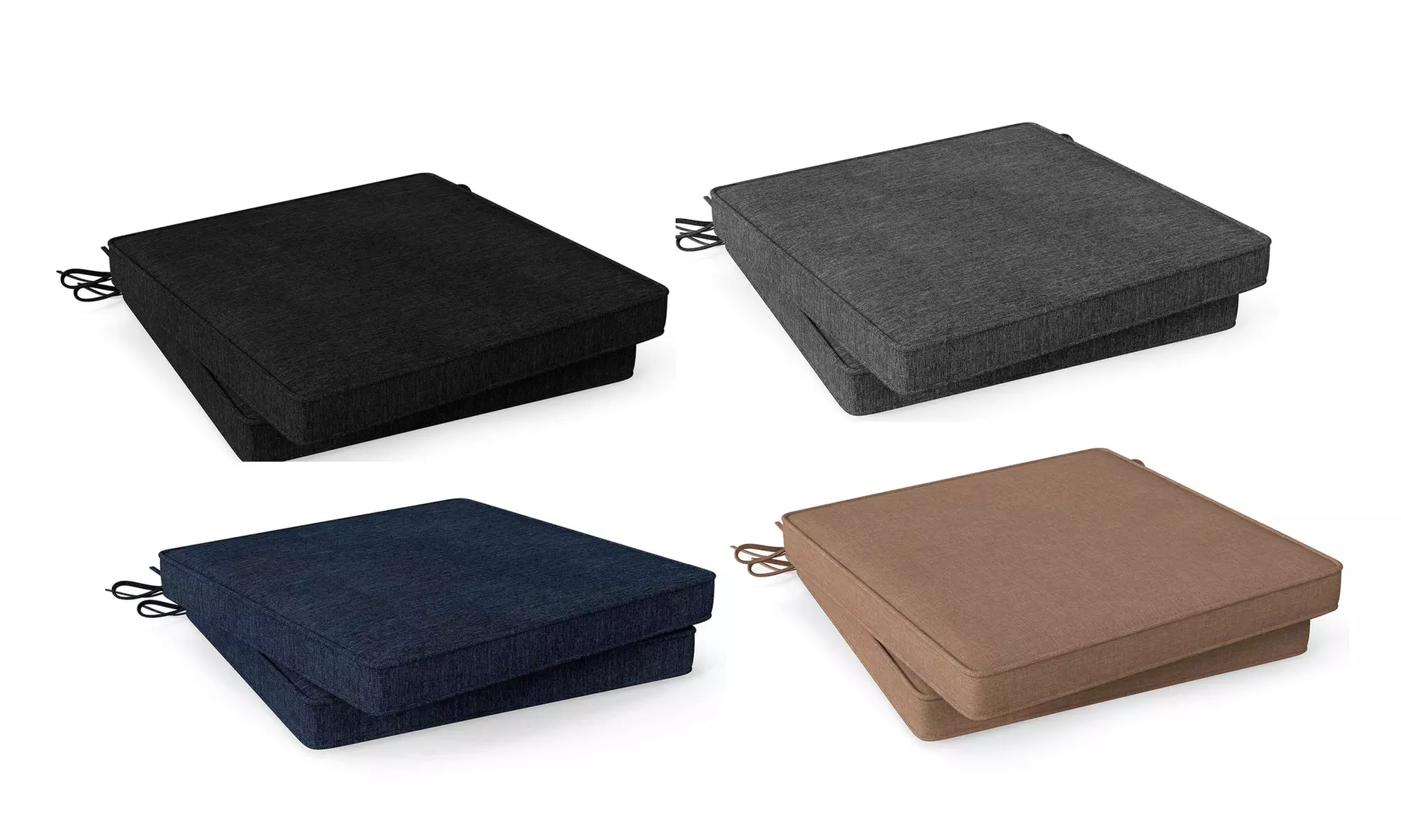 2, 4 or 6 Costway Outdoor Chair Cushions with Fade-Resistant Fabric