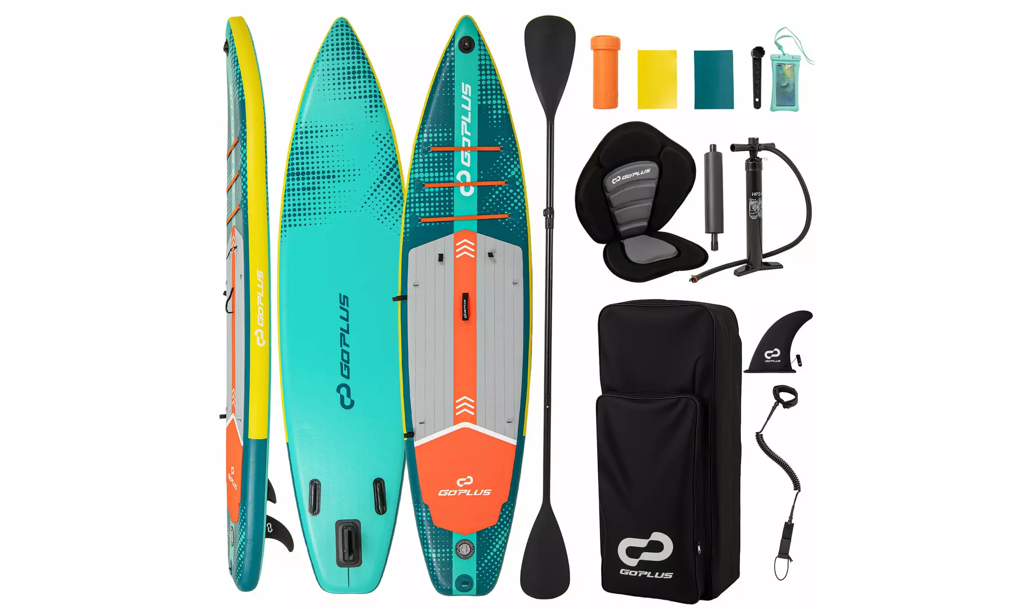 Goplus 11' Inflatable Stand Up Paddle Board whth Accessories Paddle Hand Pump