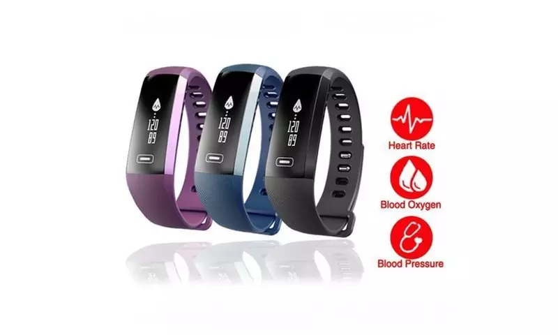 Fitness Tracker Water Resistant with Heart Rate & Blood Pressure Monitor - Primary Image