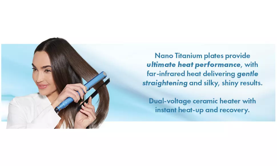 BaBylissPRO Nano Titanium 1" U-Styler Iron or 1" Curved Styling Flat Iron