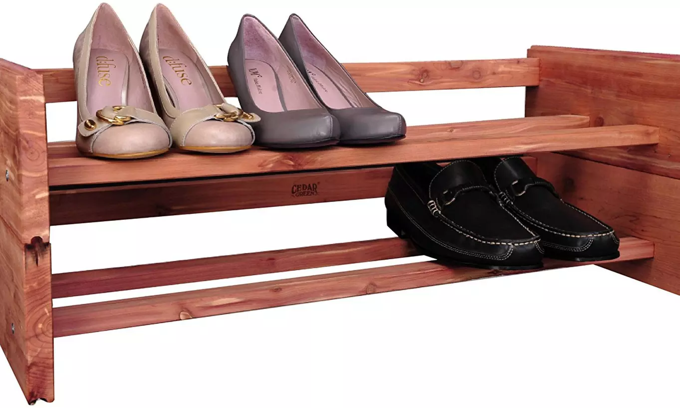 Cedar Green A122 Aromatic Cedar Stackable Shoe Rack - Primary Image
