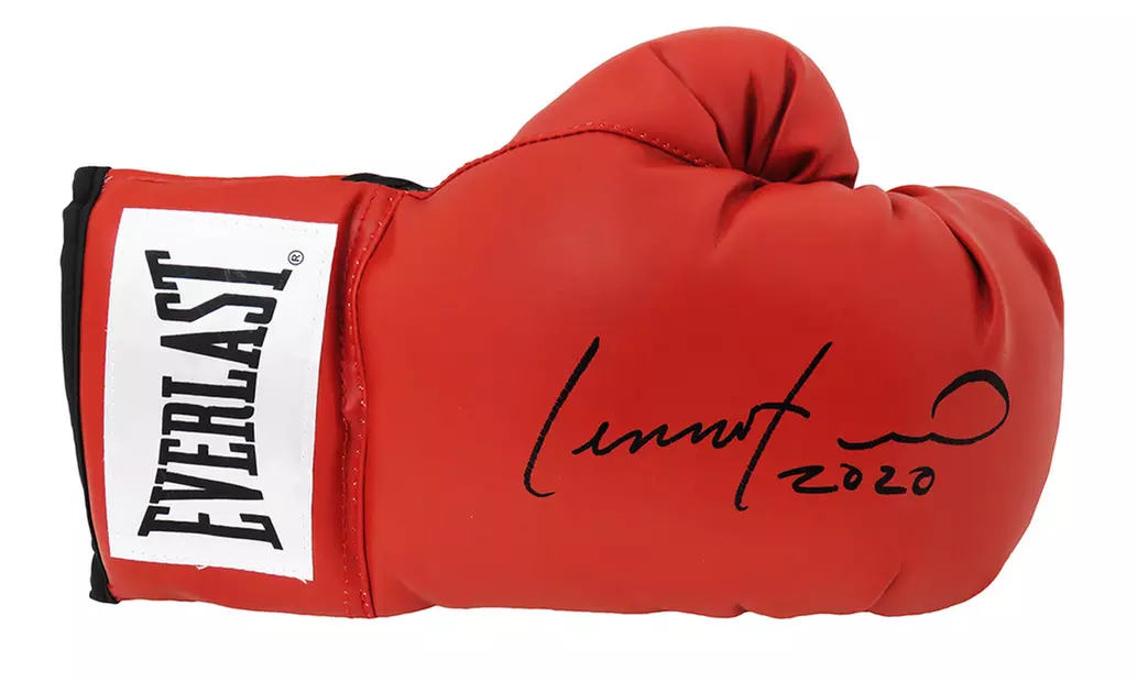 Lennox Lewis Signed Everlast Red Boxing Glove - Primary Image