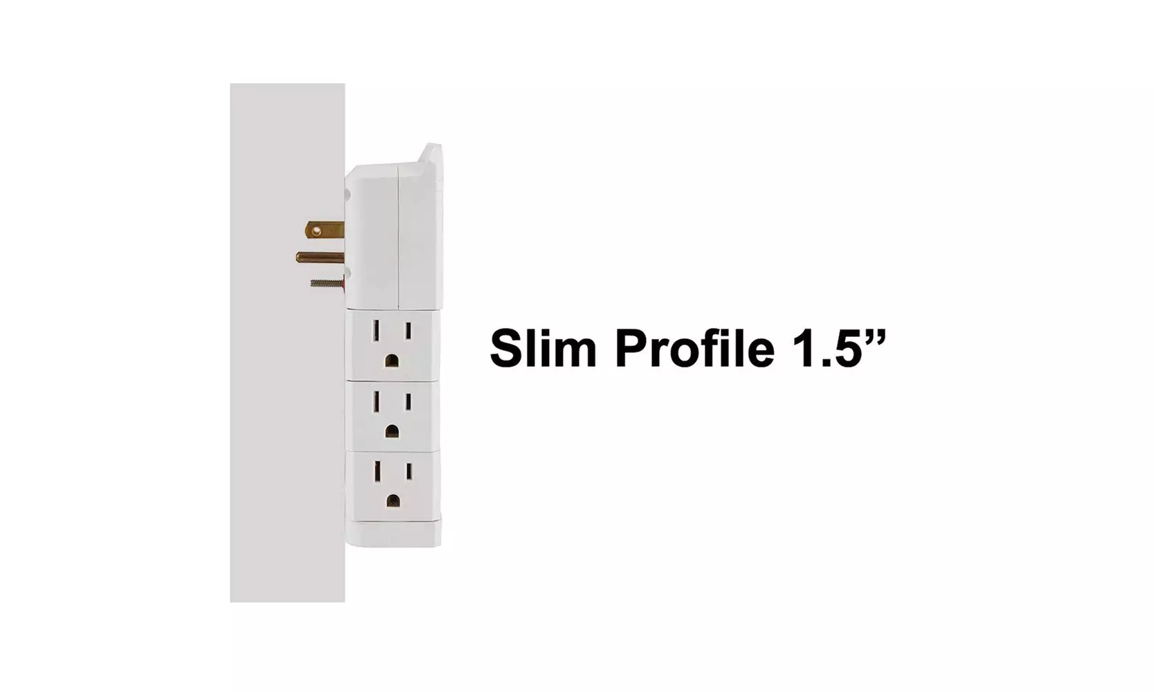 Rotating Outlet Wall Tap with 1080J Surge Protection - Second Medium