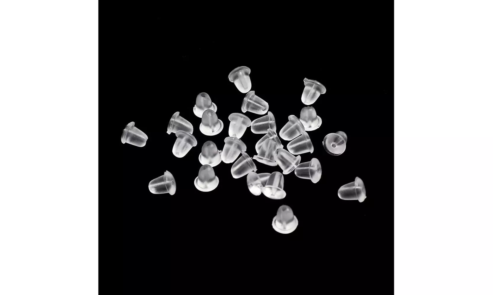 Soft Silicone Earring Backings  (500-Pack)