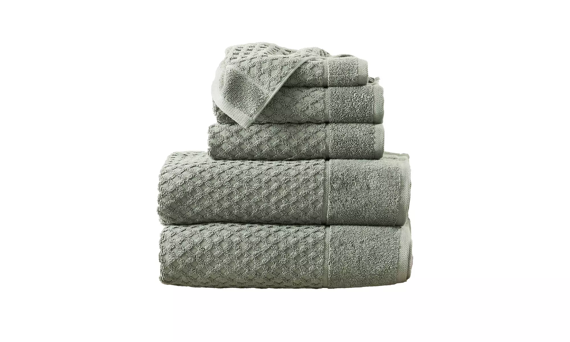 Ultra-Soft 100% Cotton Diamond Waffle Bath Towels