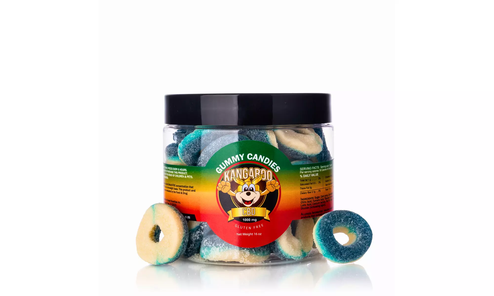 Tasty Blueberry Hemp Extract Gummy Candy from Kangaroo (250 - 5000mg)