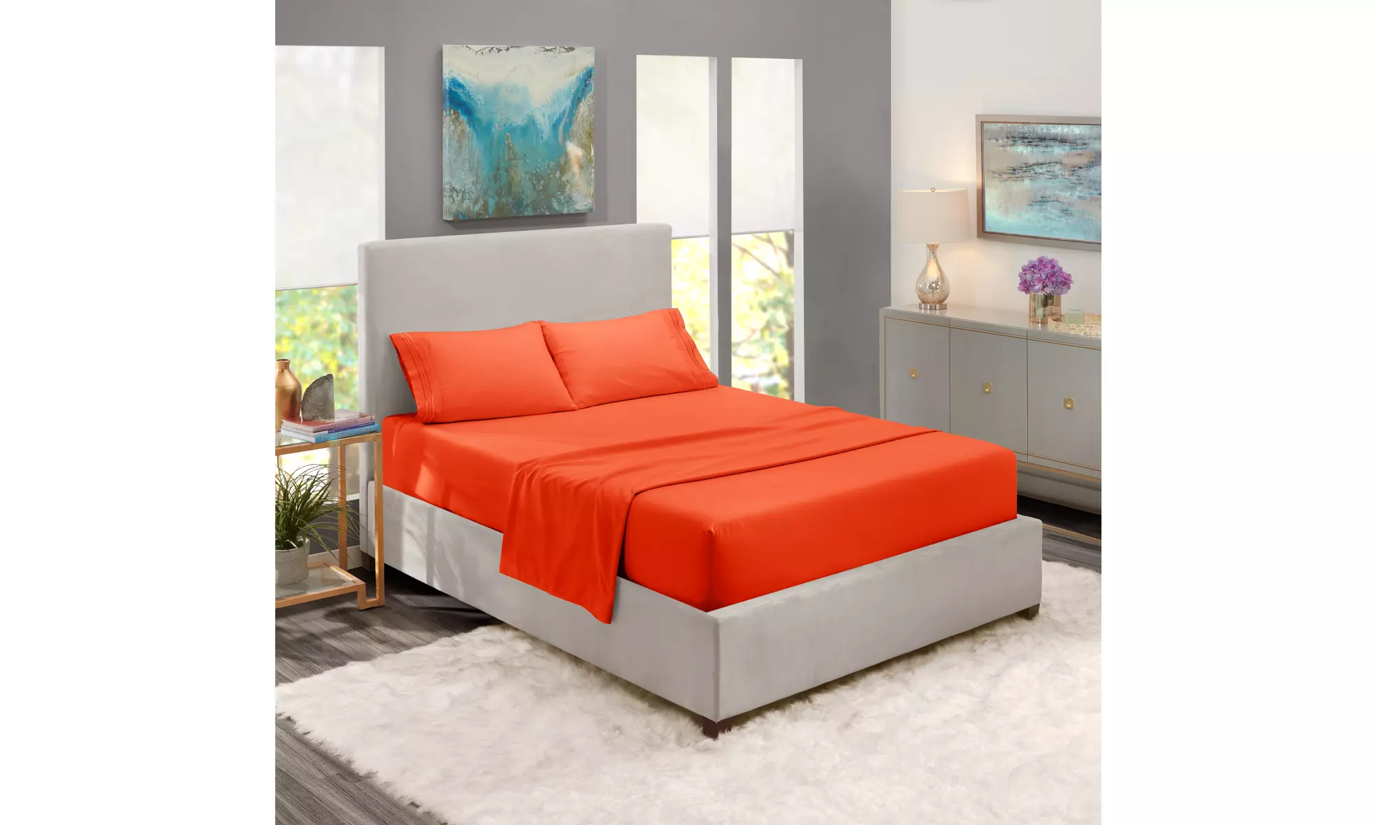 Nestl Premium Deep Pocket Extra Soft 1800 Microfiber Bed Sheet Set
