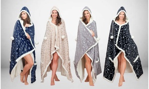 Chic Home Sherpa-Lined Hoodie Robe