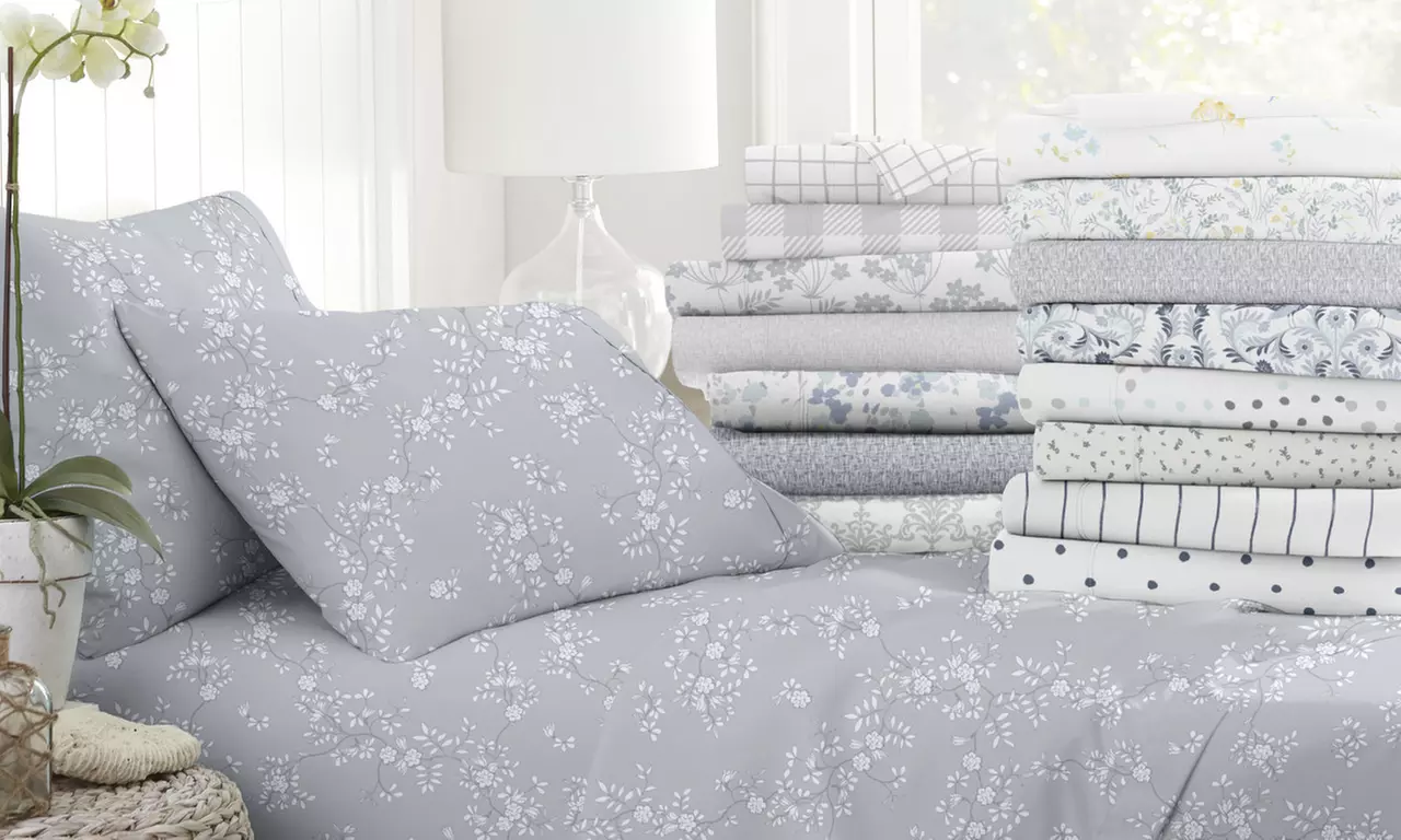 Home Collection Premium Ultra Soft Pattern 4 Piece Bed Sheets Set - Primary Image