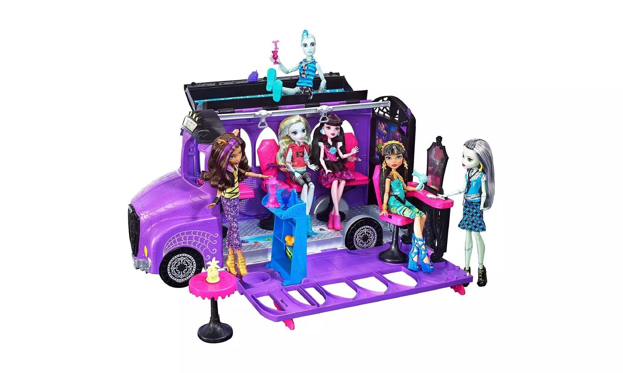 Monster High Deluxe School Bus & Spa Playset Mattel - Primary Image