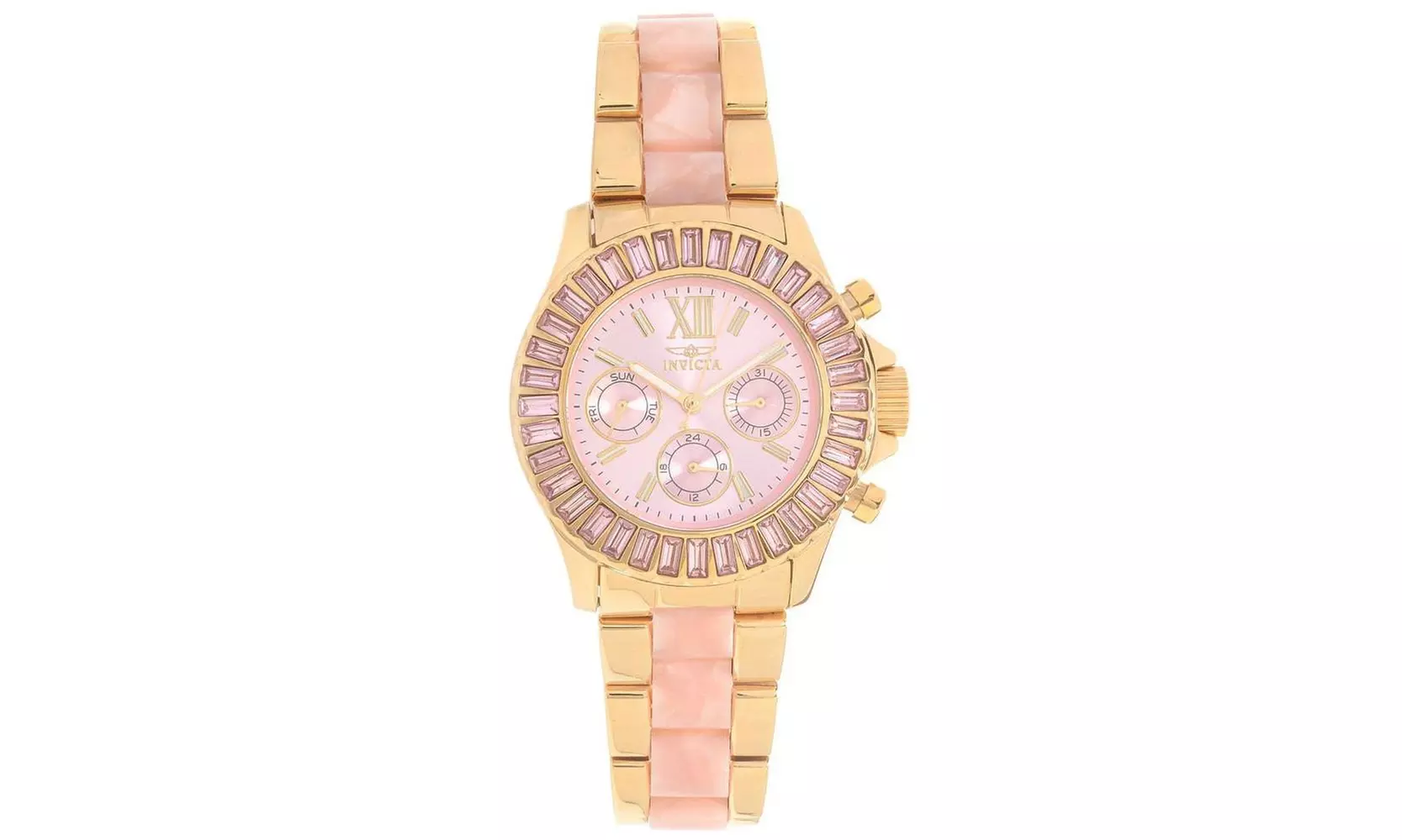 Invicta 17493 Women's Angel Collins Swarovski Crystal Bezel Pink Dial Watch - Primary Image