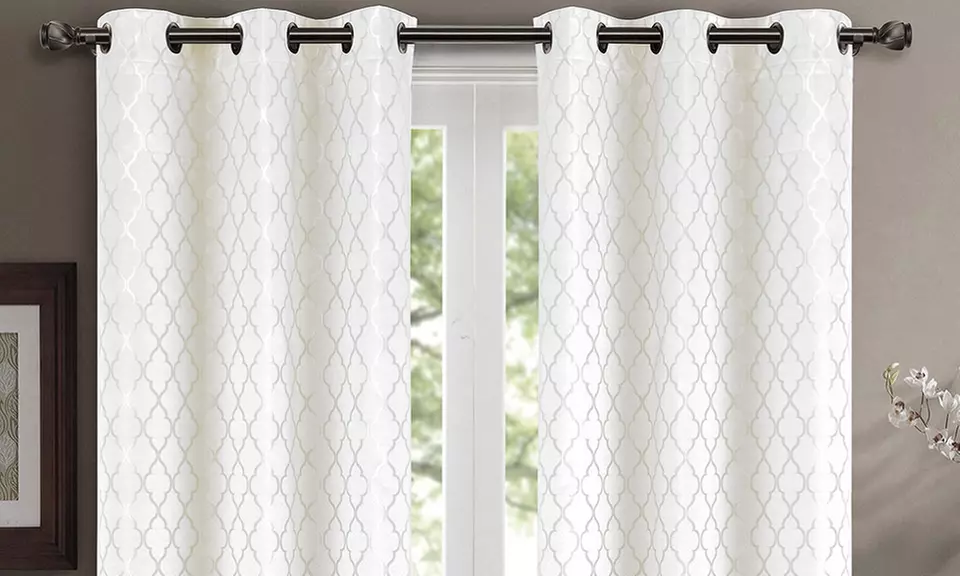 Pair ( Set of 2) Willow Thermal-Insulated Blackout Curtain Panels - Primary Image