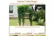 Costway Raised Garden Bed with Trellis 2 Planter Boxes Open-ended Base - Second Medium