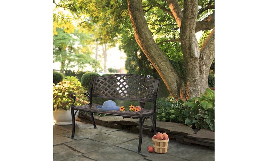 Up To 21% Off On 40.5" Outdoor Cast Aluminum B... | Groupon Goods