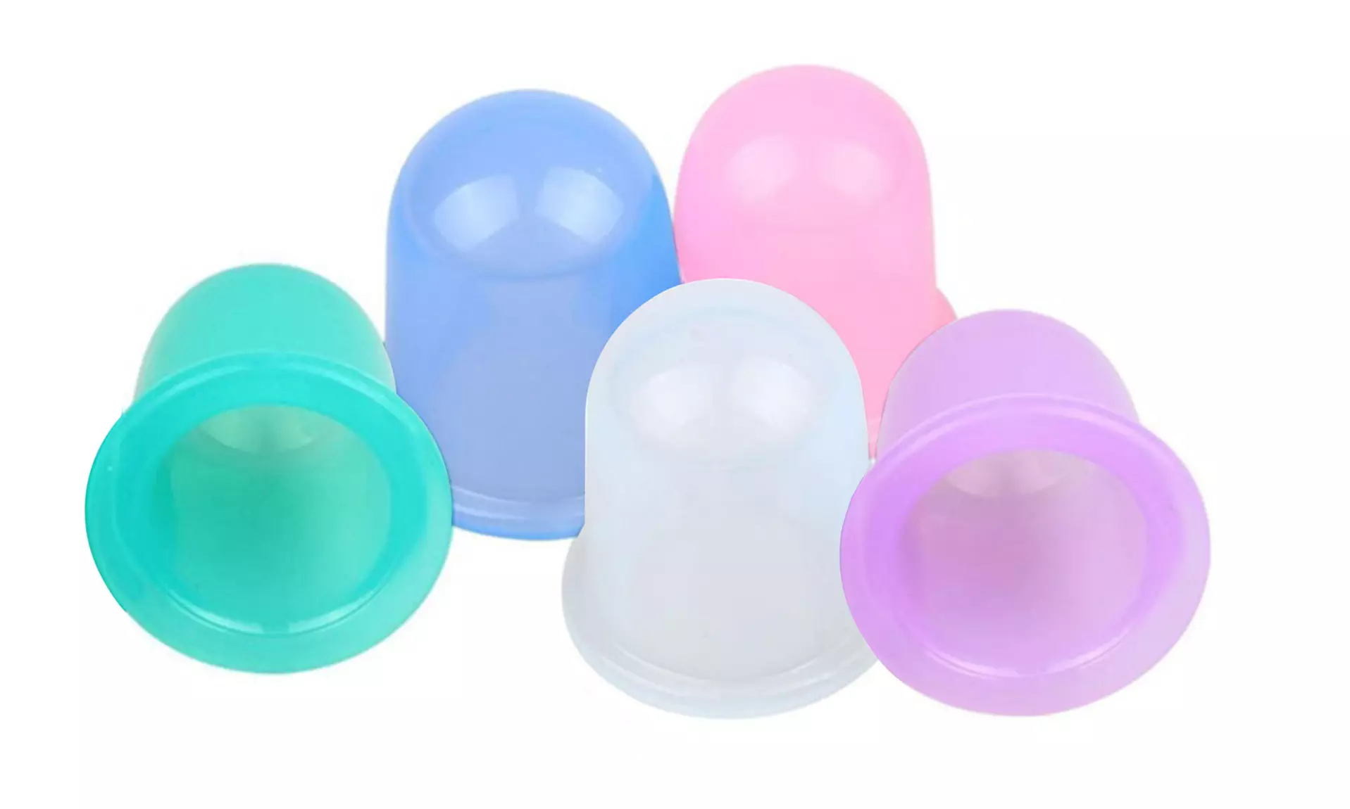 Anti-Cellulite Silicone Massage Body Cups, Cupping Therapy-1, 5 Pack - Second Medium