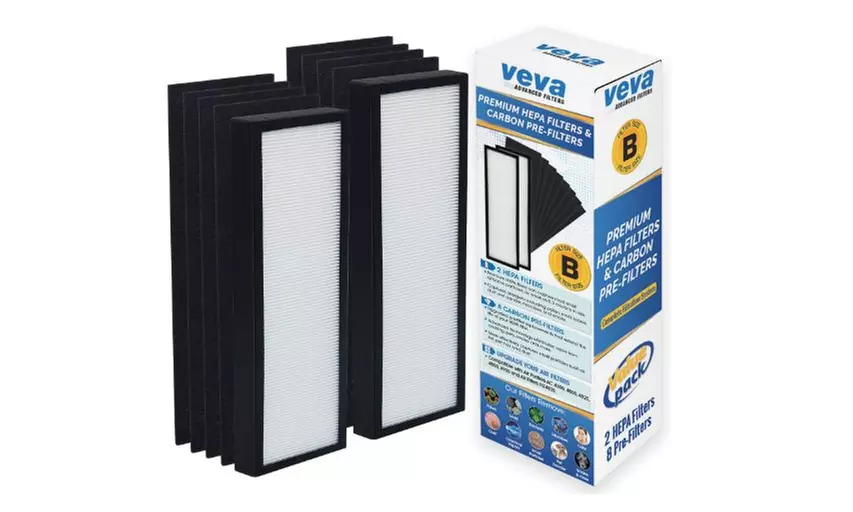 Premium 2 HEPA Filters and 8 Pack of Pre-Filters Compatible - Primary Image