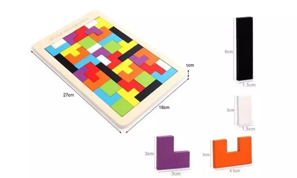 Tetris-Kids' wooden puzzle toys - Second Medium